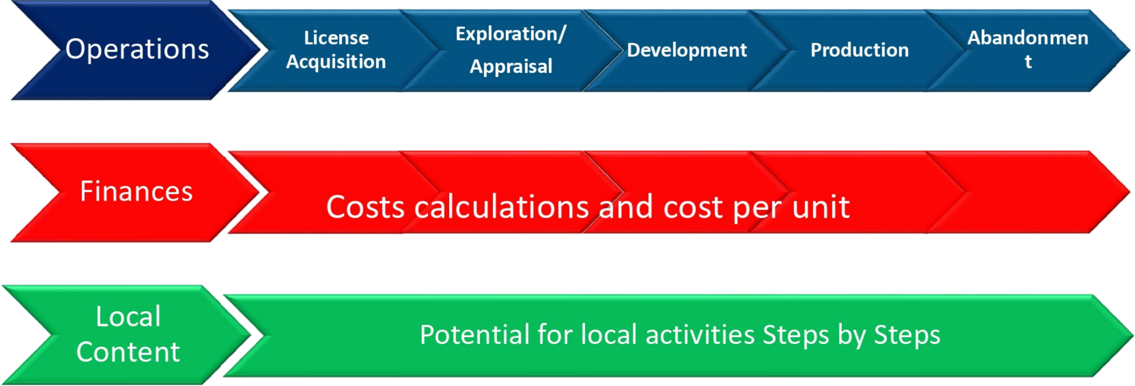 Petrosteps Key Streams: Operations, Finances, Local Content